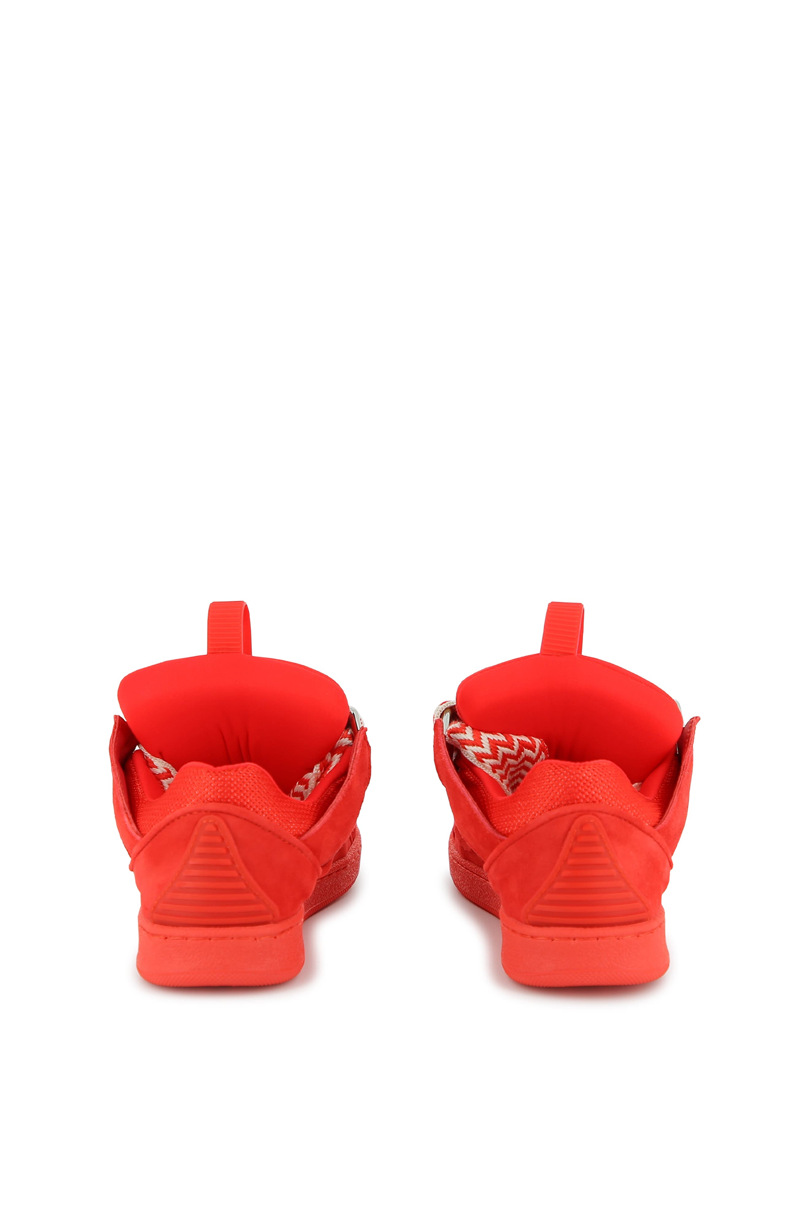 Lanvin Kids Curb Sneakers With Laces, Alternate, color, Red