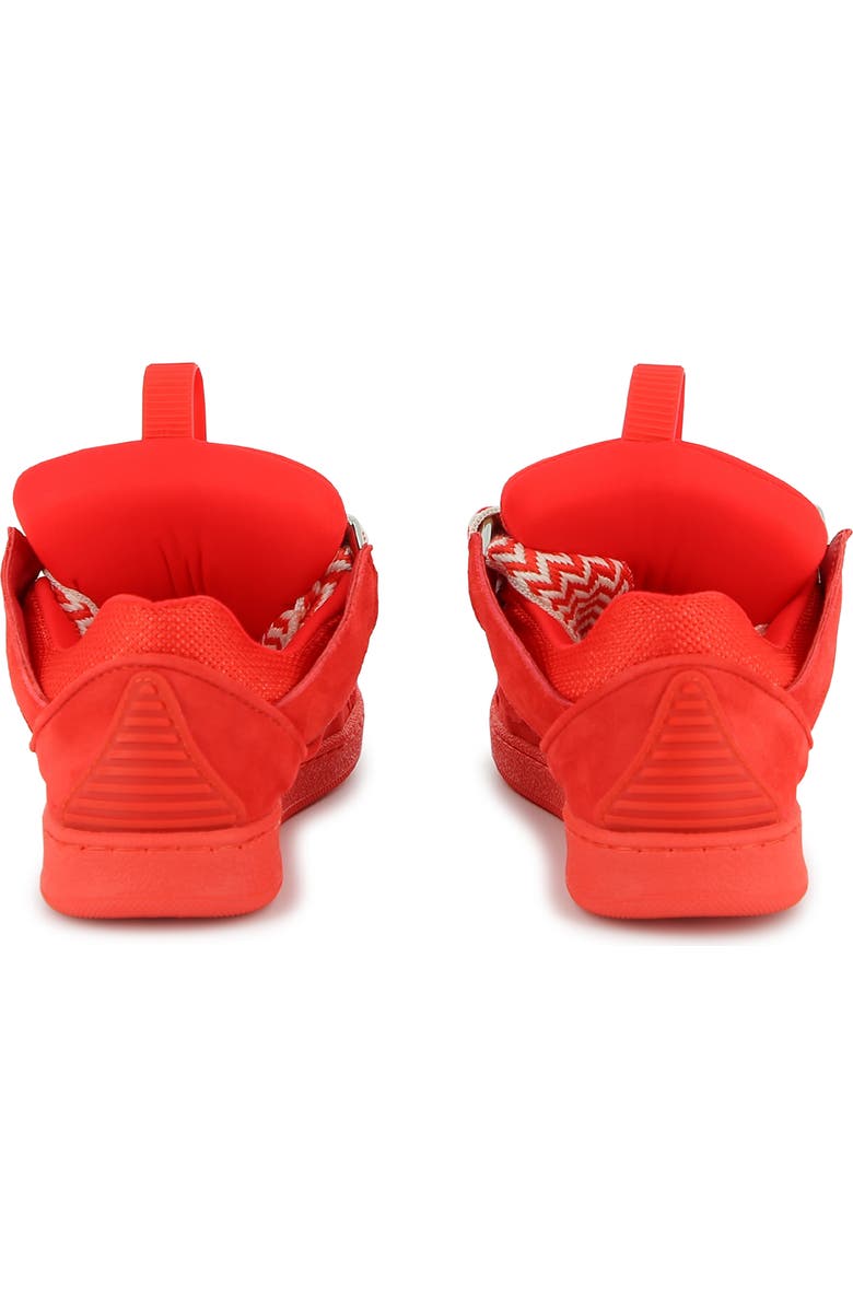 Lanvin Kids Curb Sneakers With Laces, Alternate, color, Red