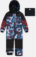 Deux par Deux Teknik Camouflage Fleece Lined & Reinforced Knees One Piece Snowsuit