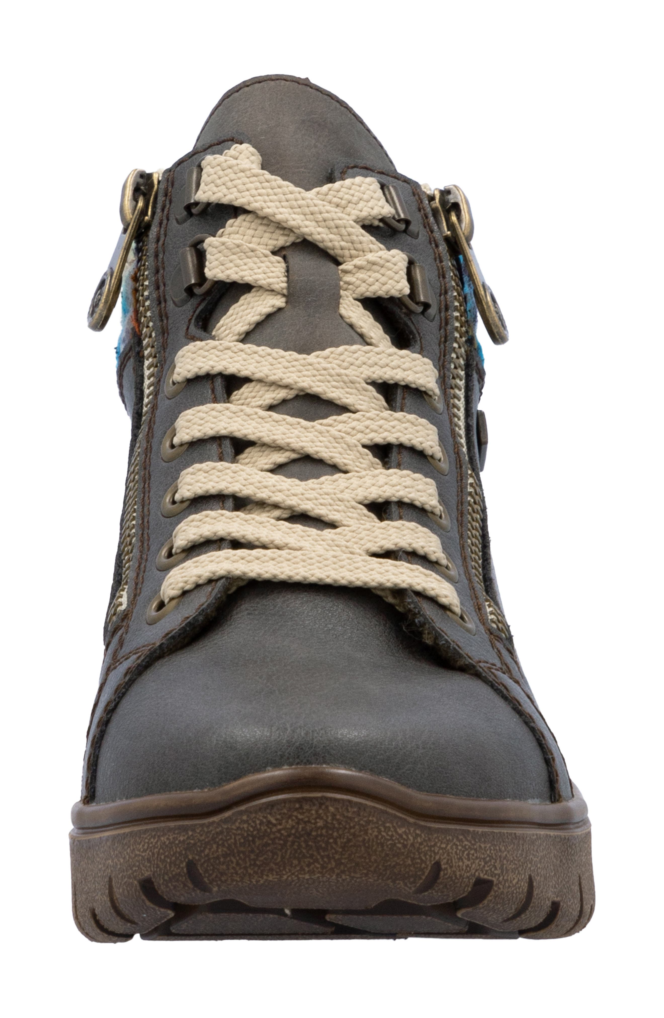 Rieker Heikie 05 Boot, Alternate, color, Basalt/ Orange-Multi/ Basalt