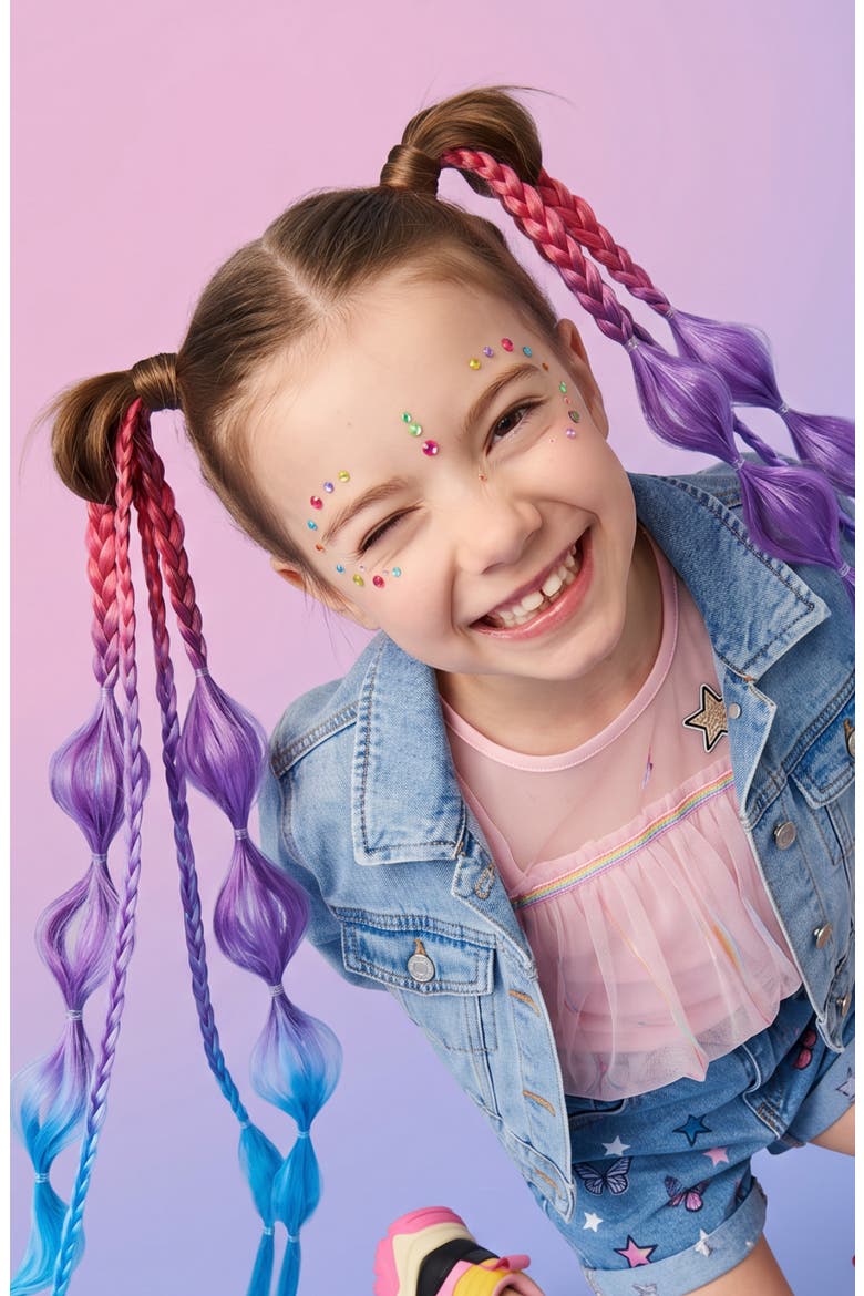 Candy Sky Wrap Ponytail Hair Extension, Alternate, color, PINK OVERFLOW