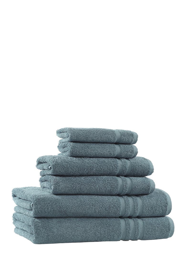 Denzi 6-Piece Towel Set - Denzi Blue, Alternate, color, DENZI BLUE