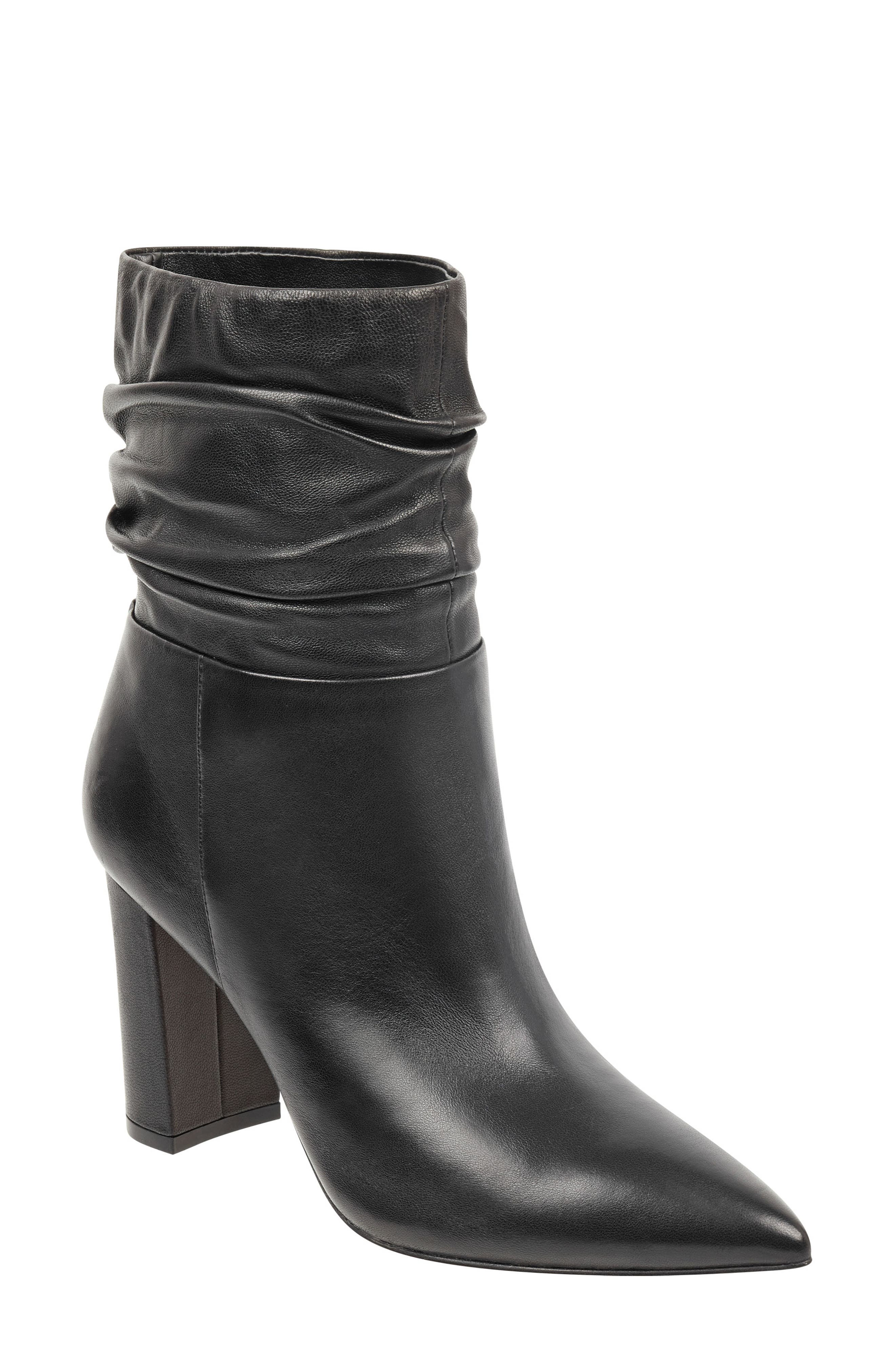 Unana Bootie, Main, color, BLACK LEATHER