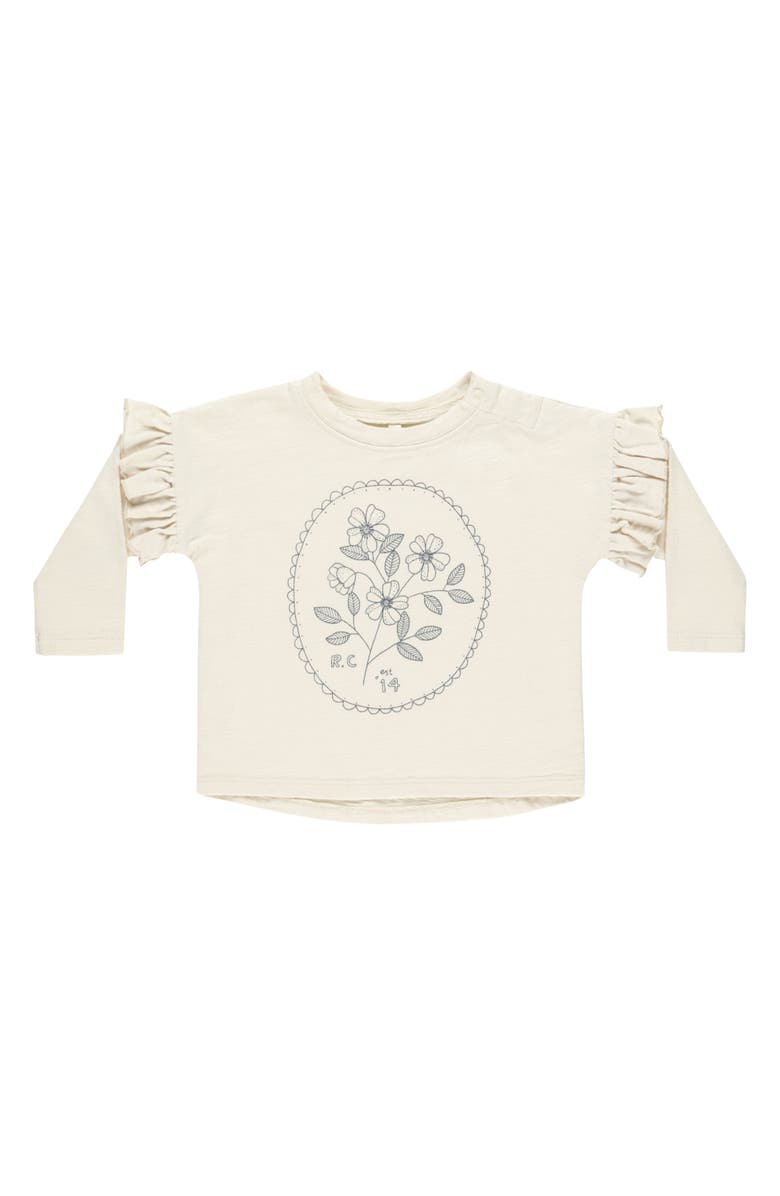 Rylee + Cru Kids' Ruffled Cotton Graphic T-Shirt, Main, color, Wildflower