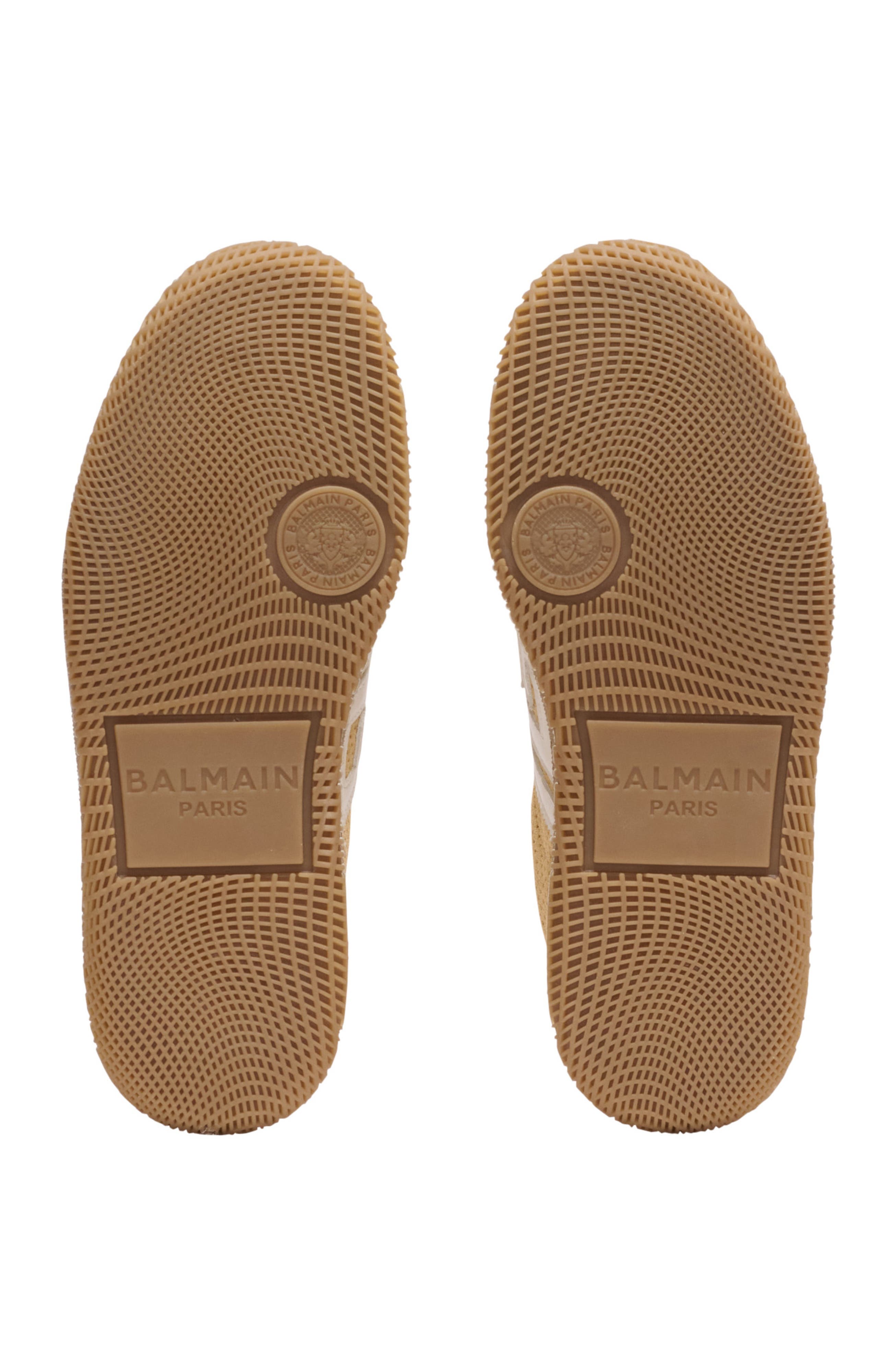 Balmain Suede Balmain Swan trainers, Alternate, color, Beige