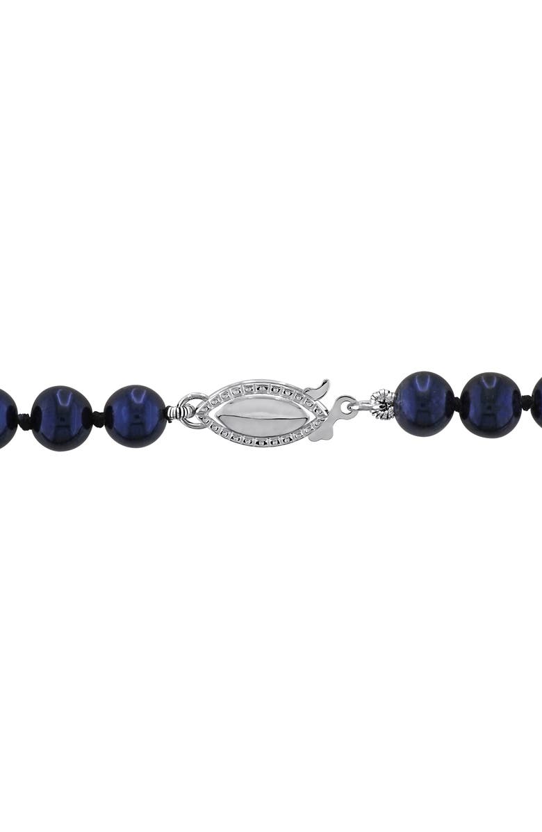 DELMAR Cultured Black Pearl Necklace, 5–5.5mm, Alternate, color, 