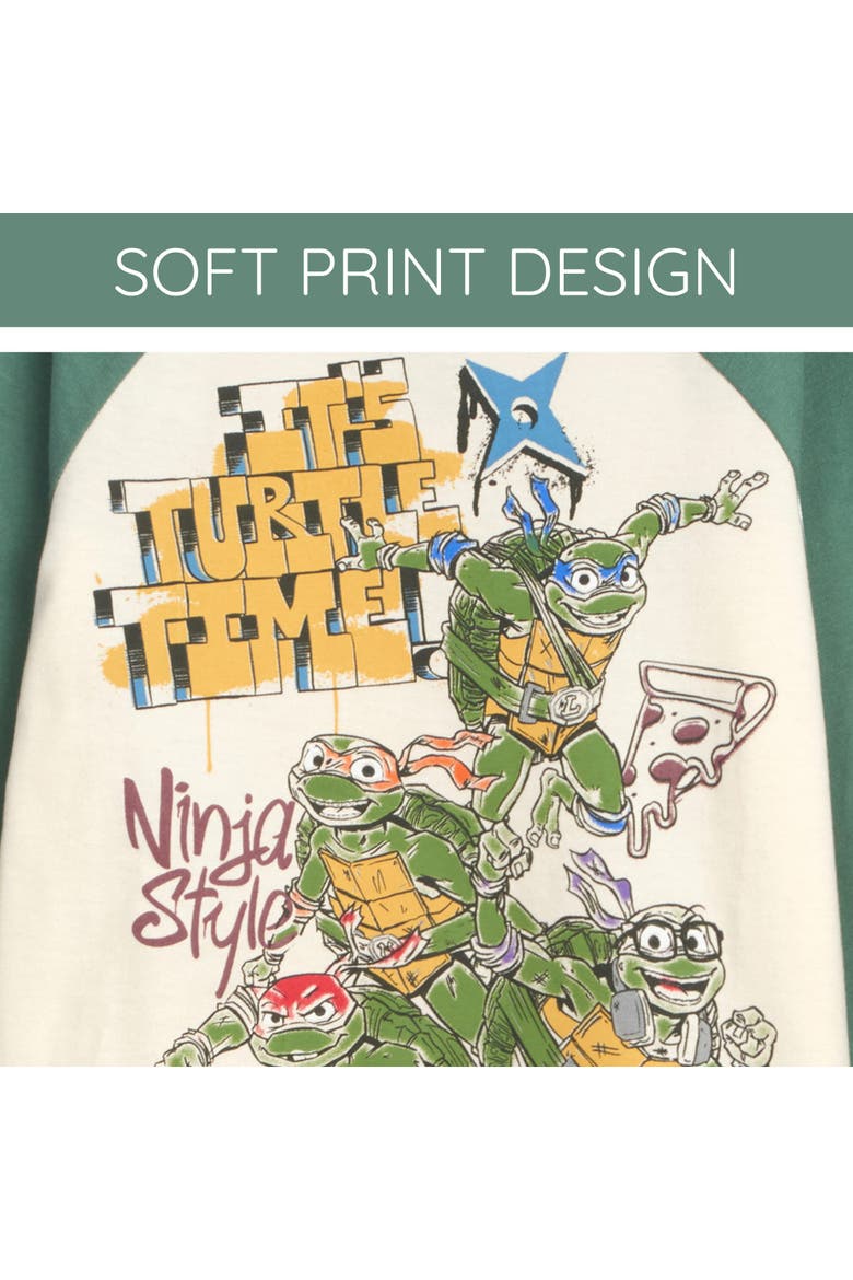 2-Piece Long Sleeve T-Shirt and Pants Set, Alternate, color, Cream and Green