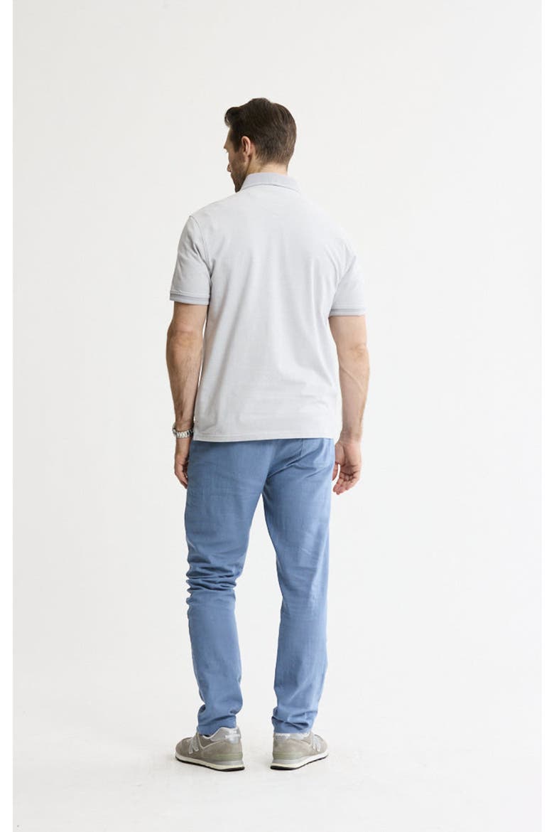 Luxe Brushed Knit Polo, Alternate, color, Stone
