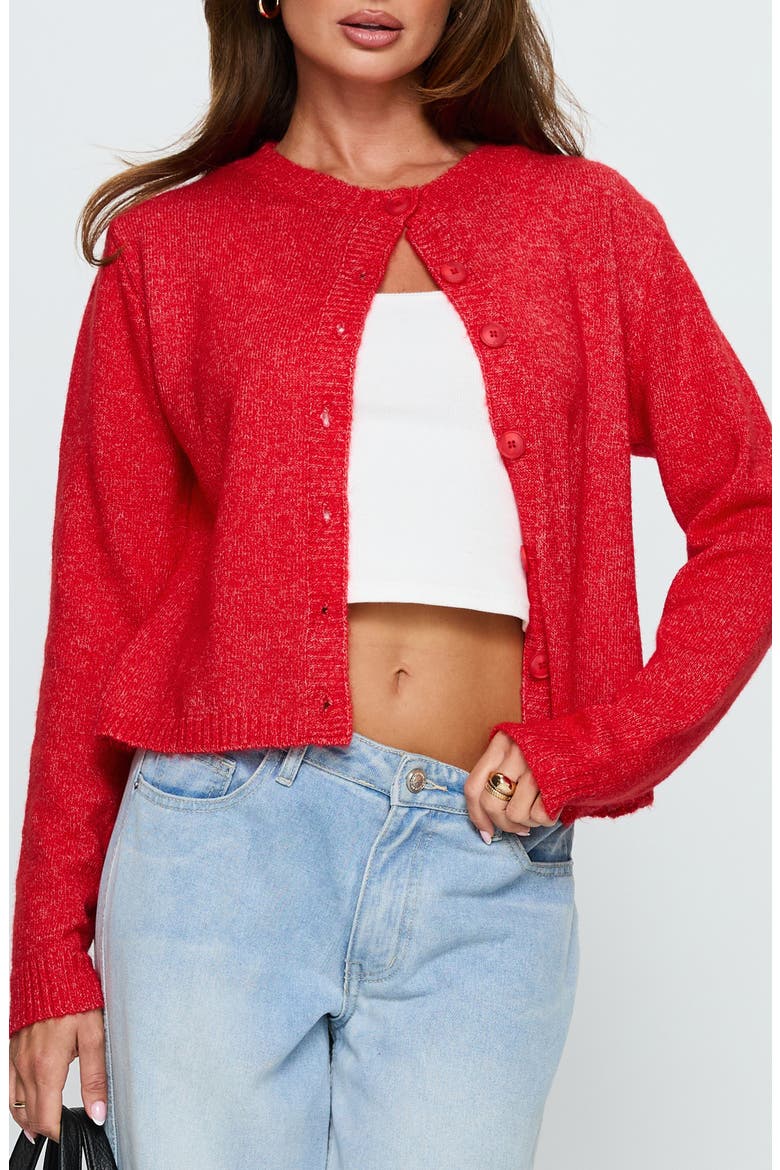 Denmark Cardigan, Main, color, RED