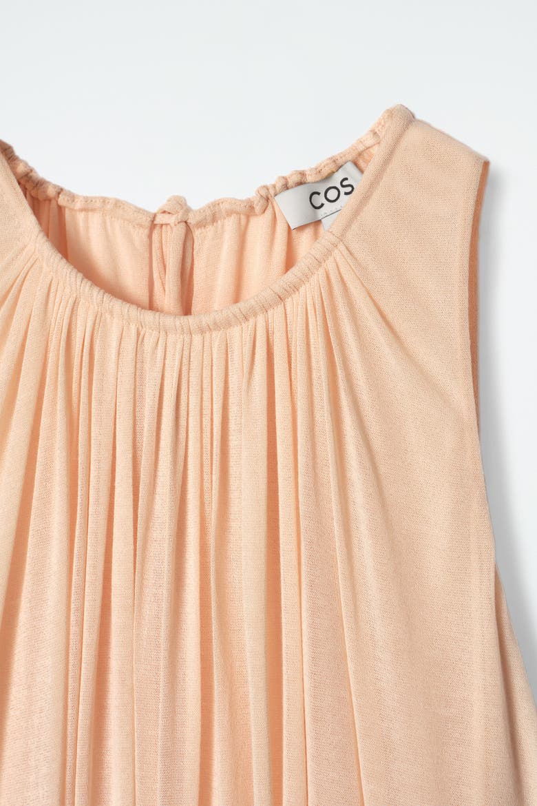 Gathered Halterneck Maxi Dress, Alternate, color, APRICOT