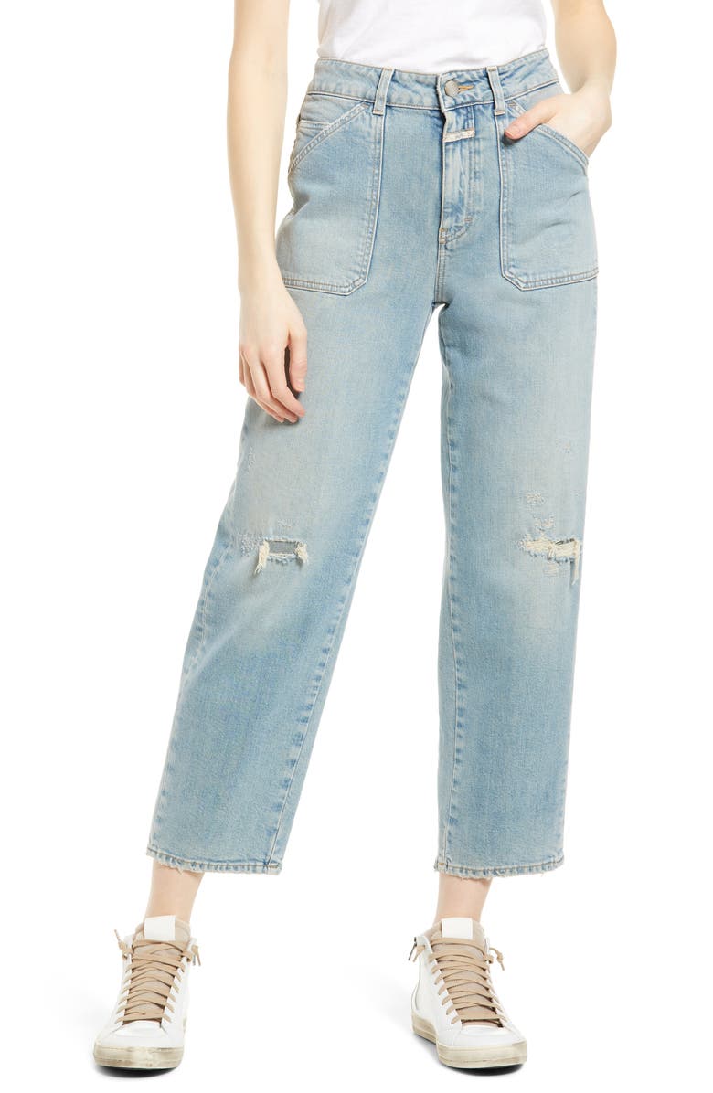Closed Abe Crop Straight Leg Jeans, Main, color, 
