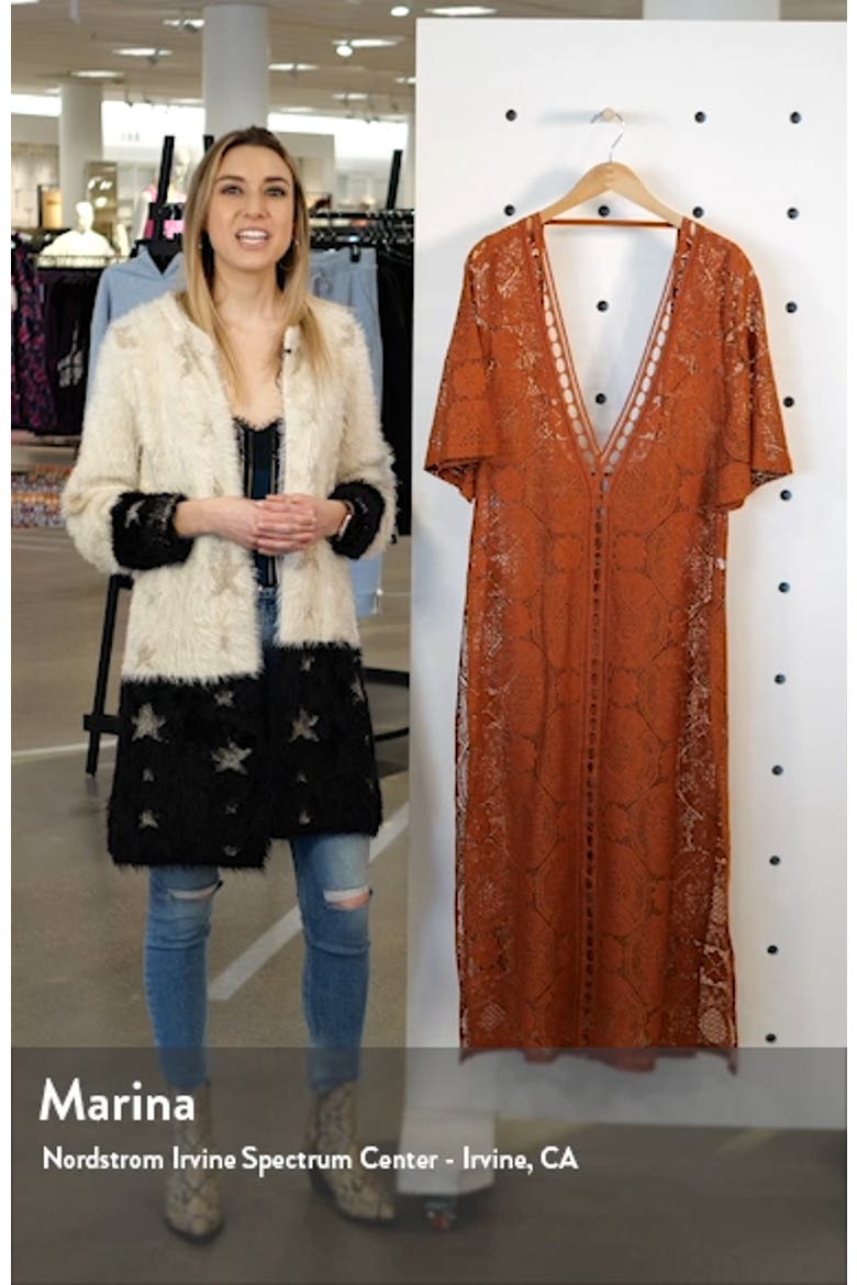 Lace Cover-Up Maxi Dress video