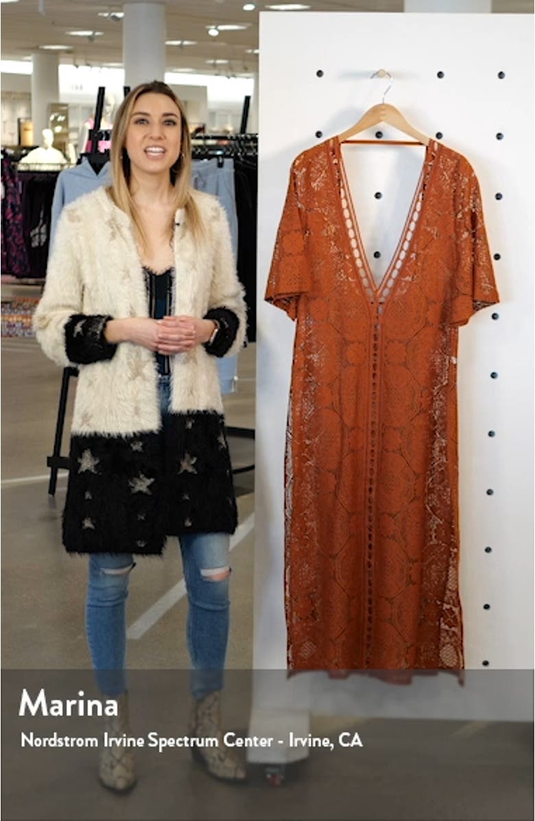 Lace Cover-Up Maxi Dress, sales video thumbnail