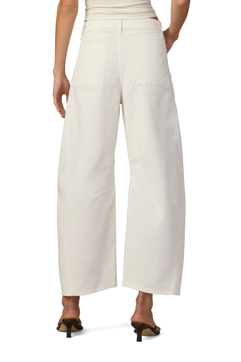 The Bowie High Waist Ankle Barrel Jeans, Alternate, color, MILK