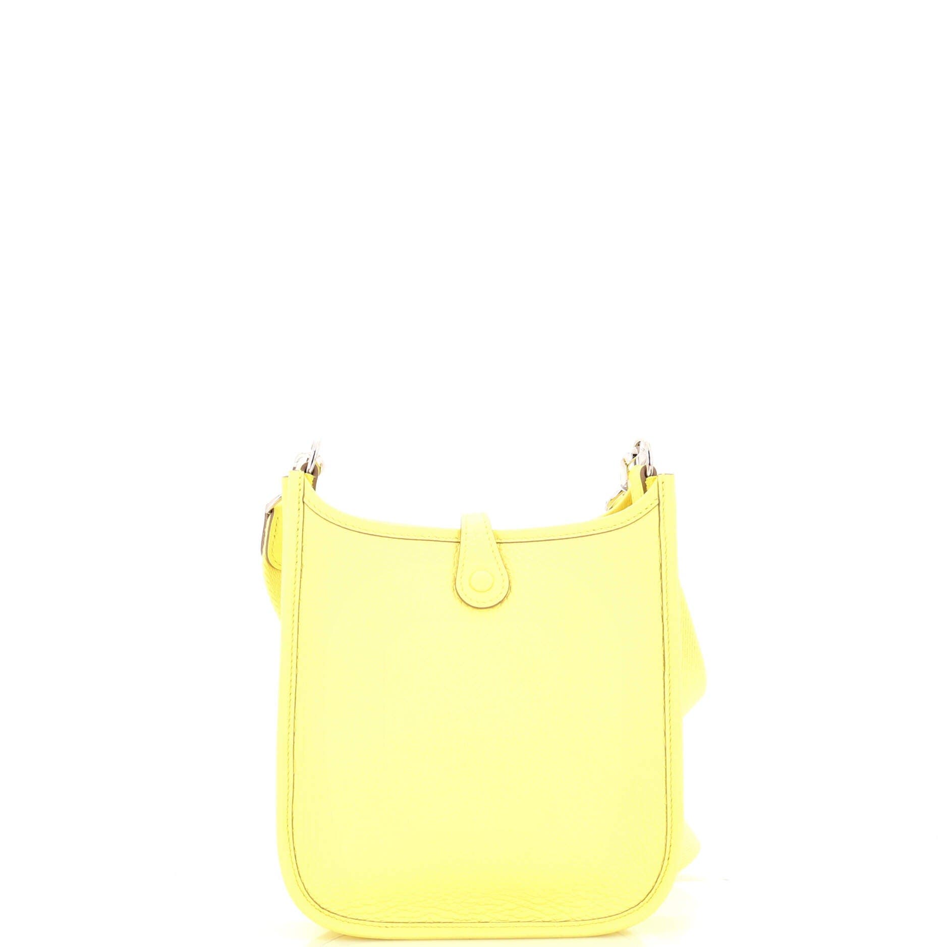 Pre-Owned Hermes Evelyne Bag Gen III Clemence TPM, Alternate, color, Lime