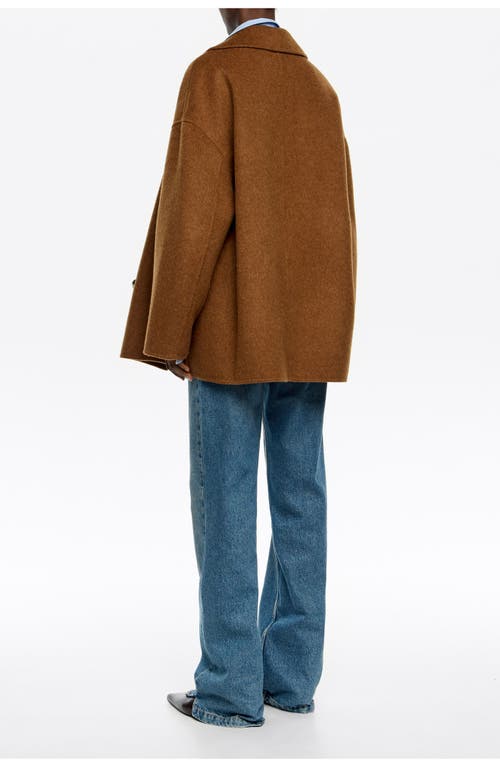 Bimba Y Lola Short Double-face Jacket In Brown