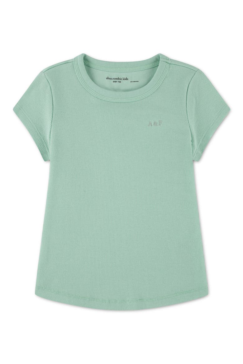 Kids' Essential Rib Baby Tee, Main, color, BIRDS EGG GREEN