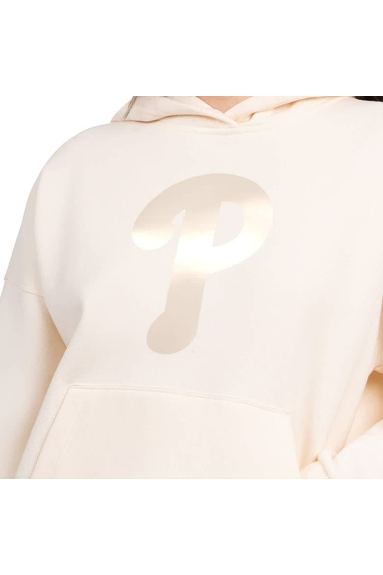 Women's Starter  Cream Philadelphia Phillies Pastel Relaxed Hoodie, Alternate, color, Cream