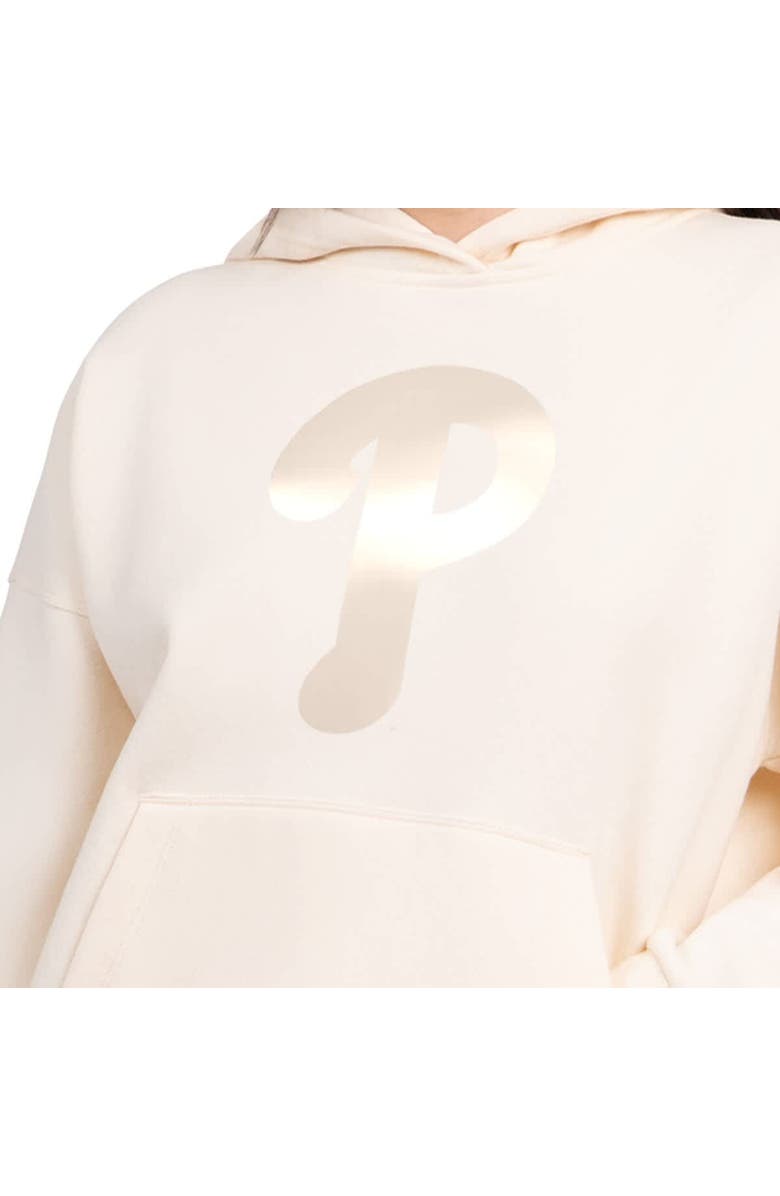 STARTER Women's Starter  Cream Philadelphia Phillies Pastel Relaxed Hoodie, Alternate, color, Cream