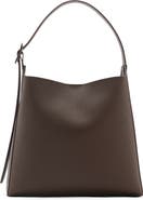 MANGO Buckled Faux Leather Shopper Bag