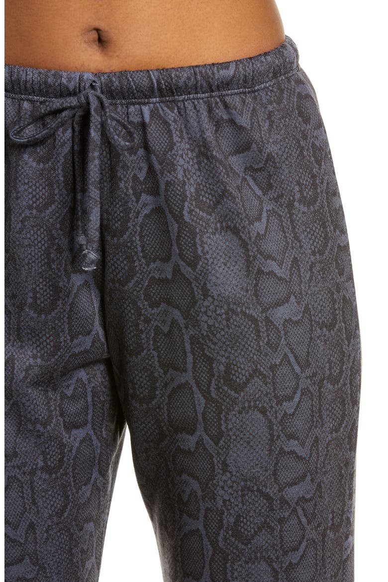 Fleece Tie Dye Joggers, Alternate, color, NAVY SERPENT