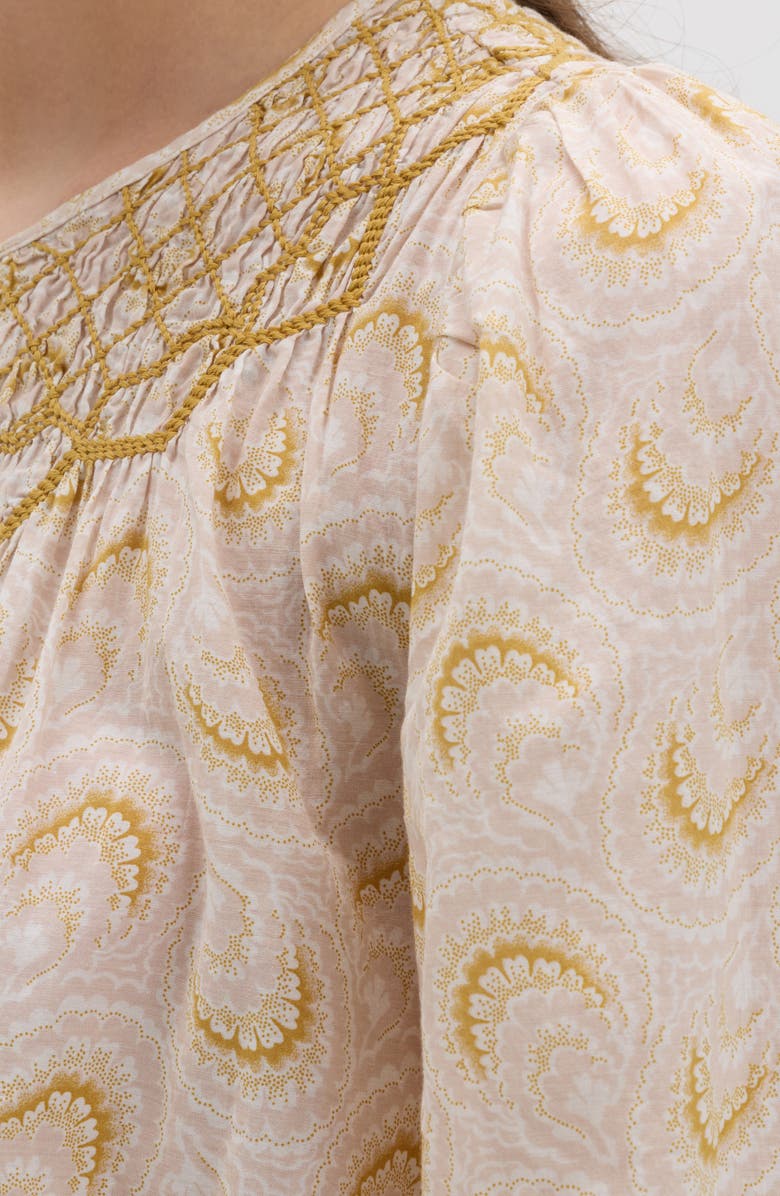 PER UNA BY M&S Embroidered Yoke Blouse, Alternate, color, Yellow/ Multi