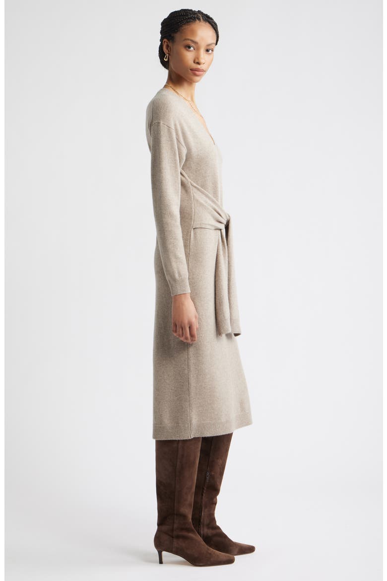 Long Sleeve Wool & Cashmere Blend Sweater Dress, Alternate, color, BEIGE BLISS