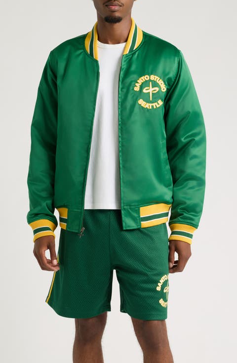 Seattle Satin Bomber Jacket