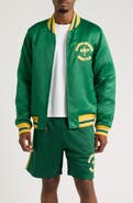 SANTO STUDIO Seattle Satin Bomber Jacket