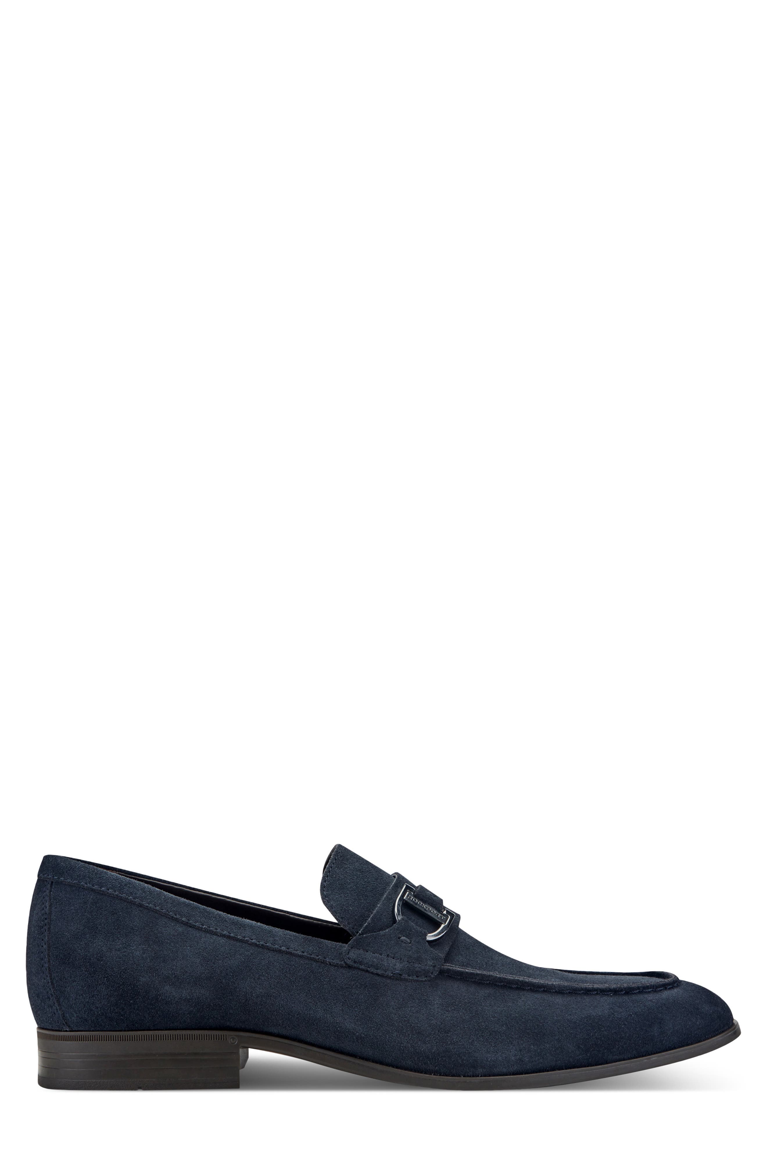 Carlo Leather Loafer, Alternate, color, DARK BLUE
