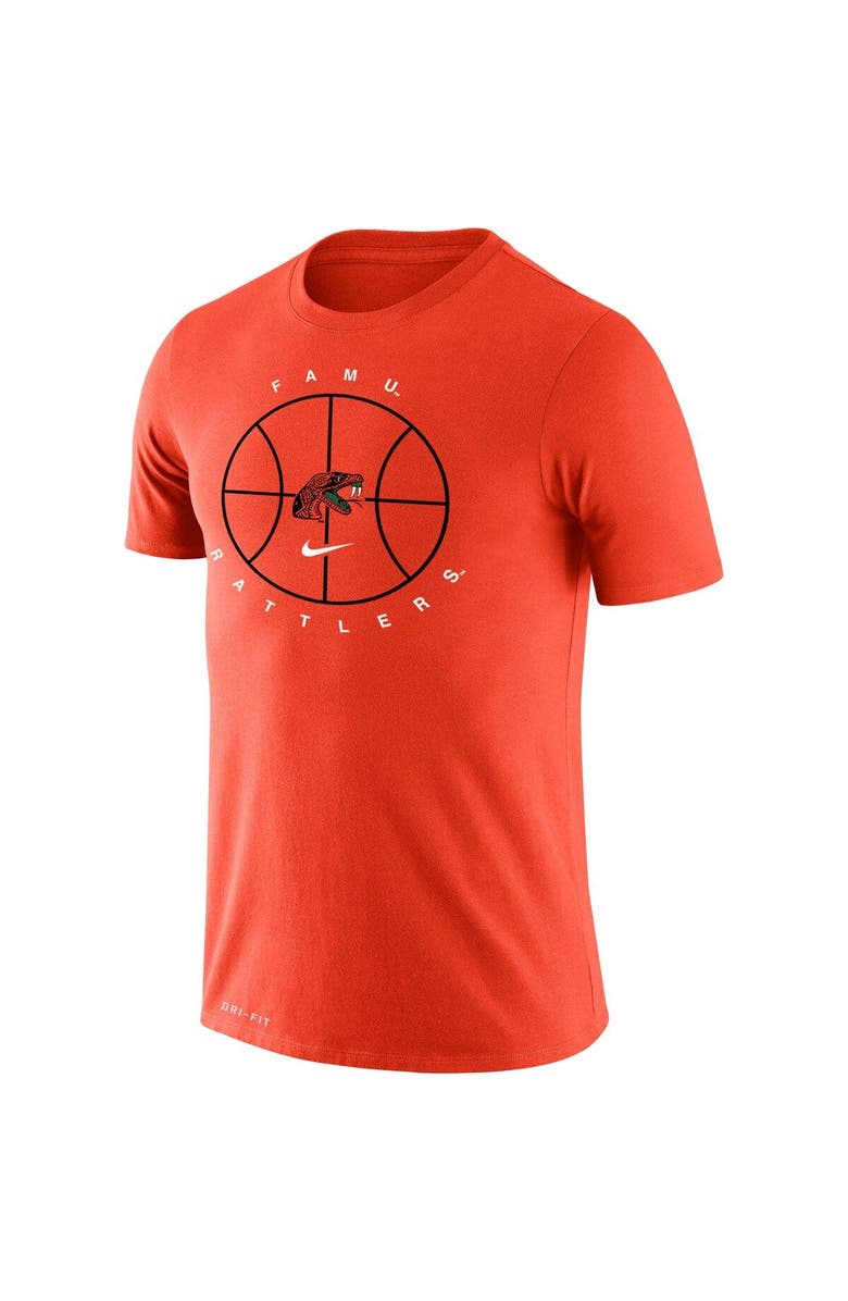 Nike Men's Nike Orange Florida A&M Rattlers Basketball Icon Legend Performance T-Shirt, Alternate, color, Orange