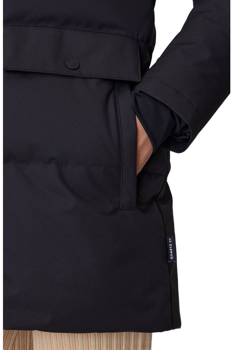 CHLOE | Hooded Down Winter Jacket, Alternate, color, Black