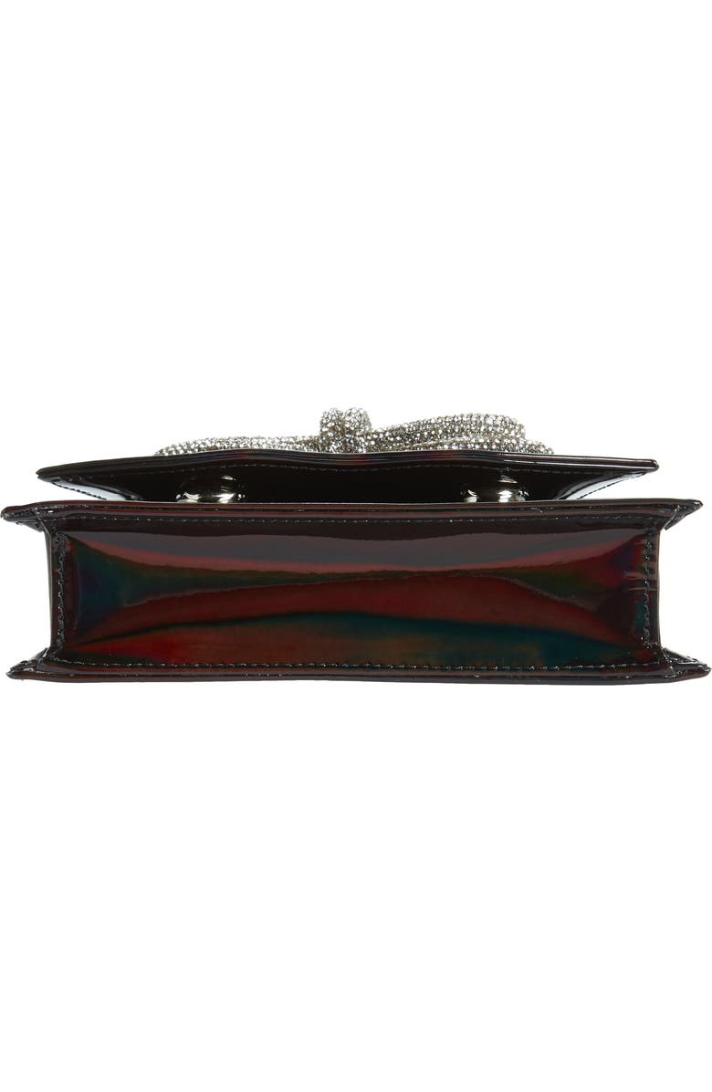 Mach & Mach Mini Samantha Crystal Double Bow Iridescent Top Handle Bag, Alternate, color,