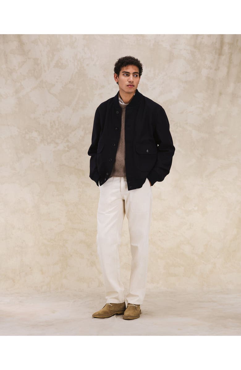 Fortela Cruiser Wool Bomber Jacket, Alternate, color, Blue