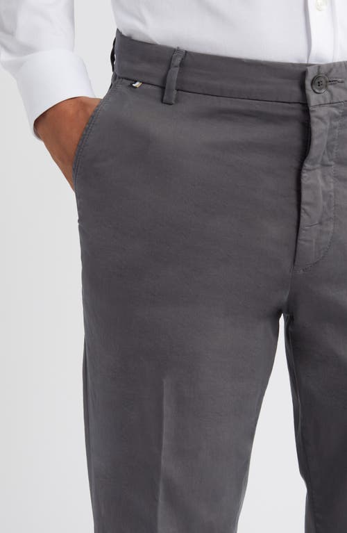 Hugo Boss Kane Cotton Blend Pants In Gray