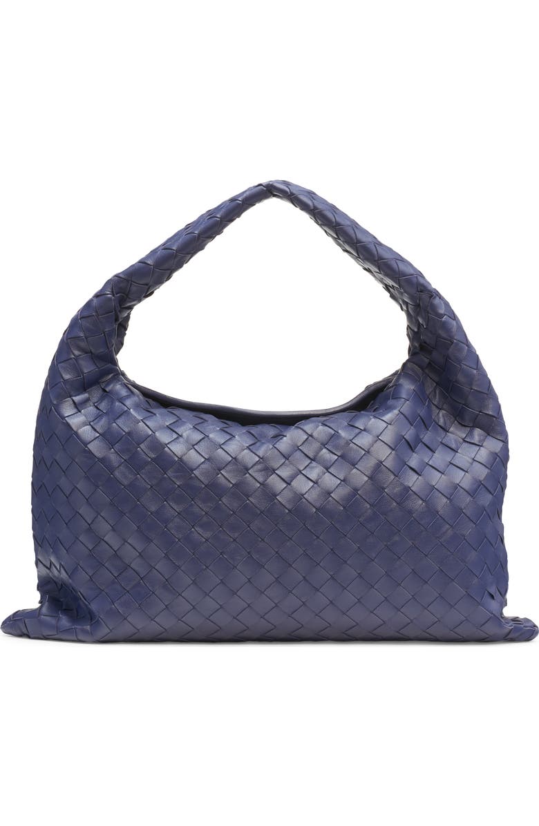Bottega Veneta Small Hop Intrecciato Leather Hobo Bag, Main, color, 4527 Duke-M Brass