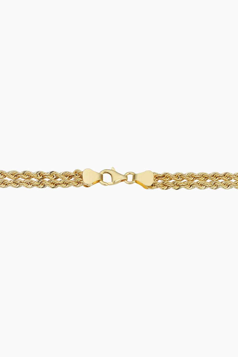 18K Gold Rock Panther Head Bracelet, Alternate, color, Yellow Gold