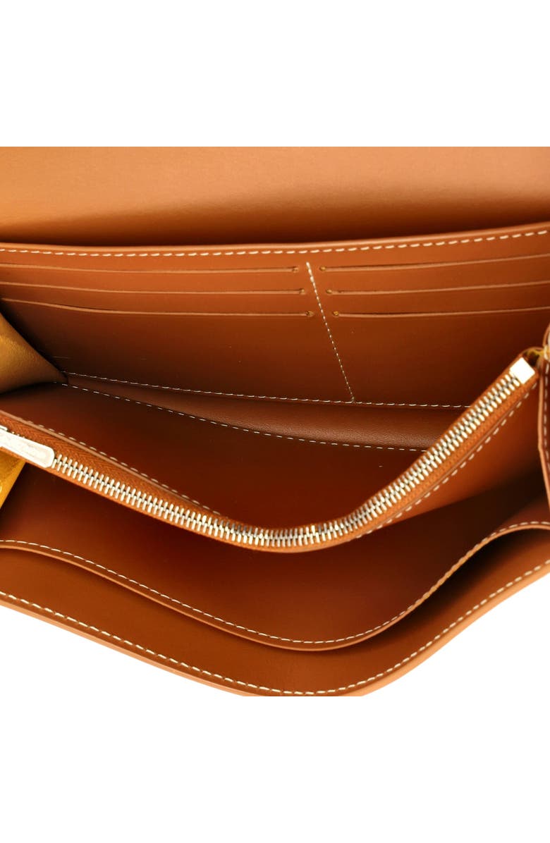 Pre-Owned Goyard Varenne Wallet Coated Canvas Long, Alternate, color, Black