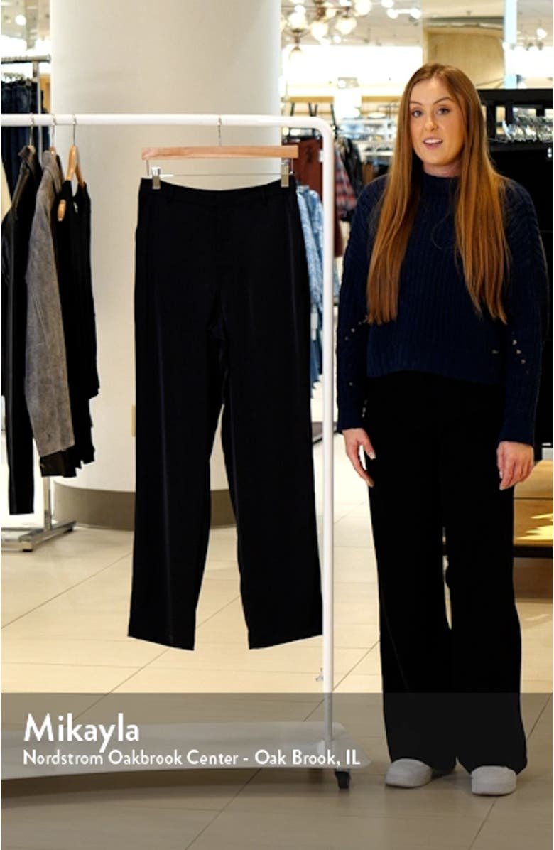 Stretch Satin Trousers, sales video thumbnail