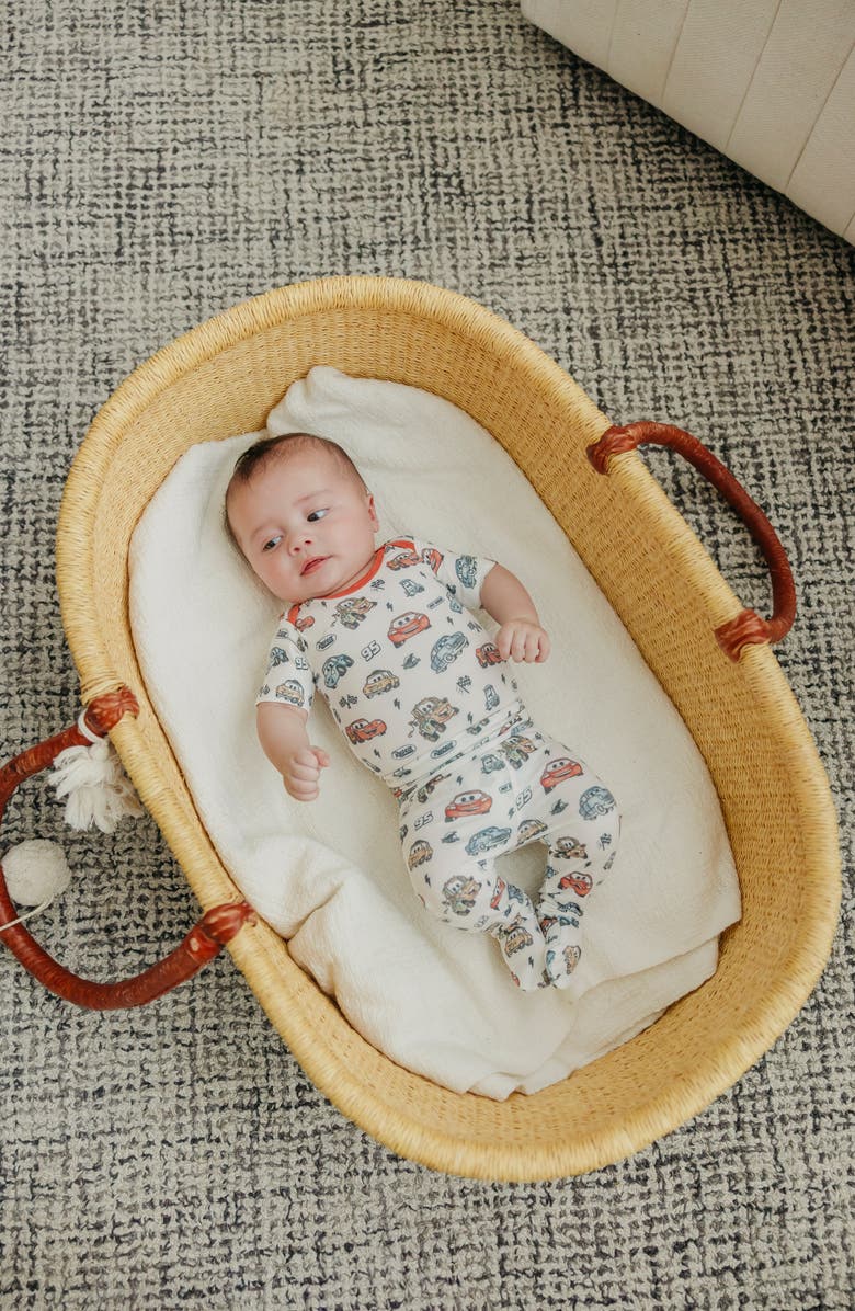 Copper Pearl Disney Pixar Cars Print Bodysuit, Alternate, color, Pixar Cars