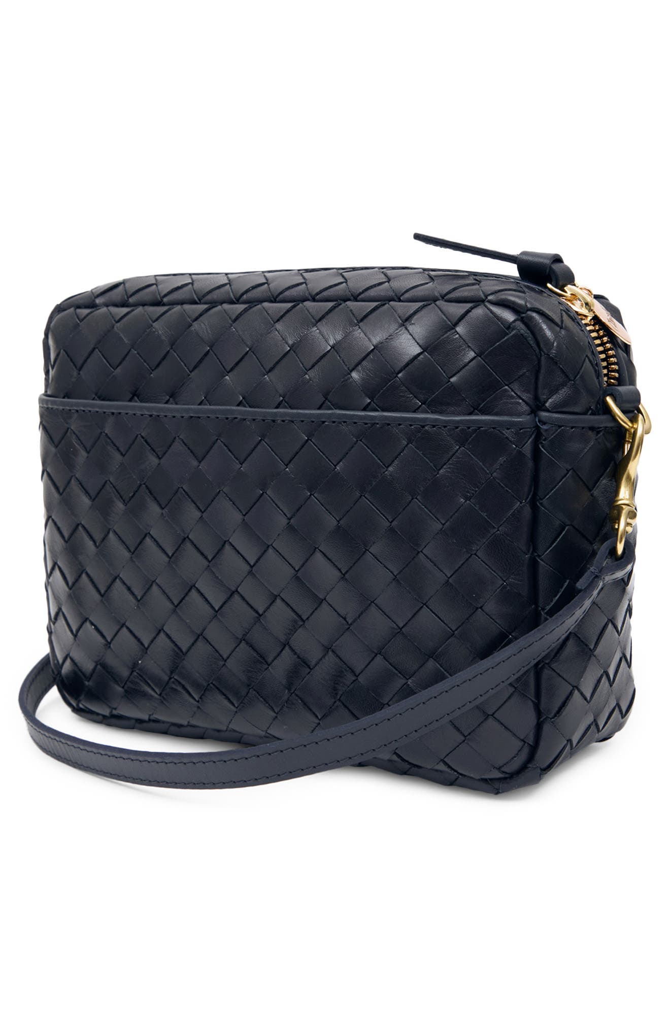 Midi Sac Woven Leather Crossbody Bag, Alternate, color, TWILIGHT