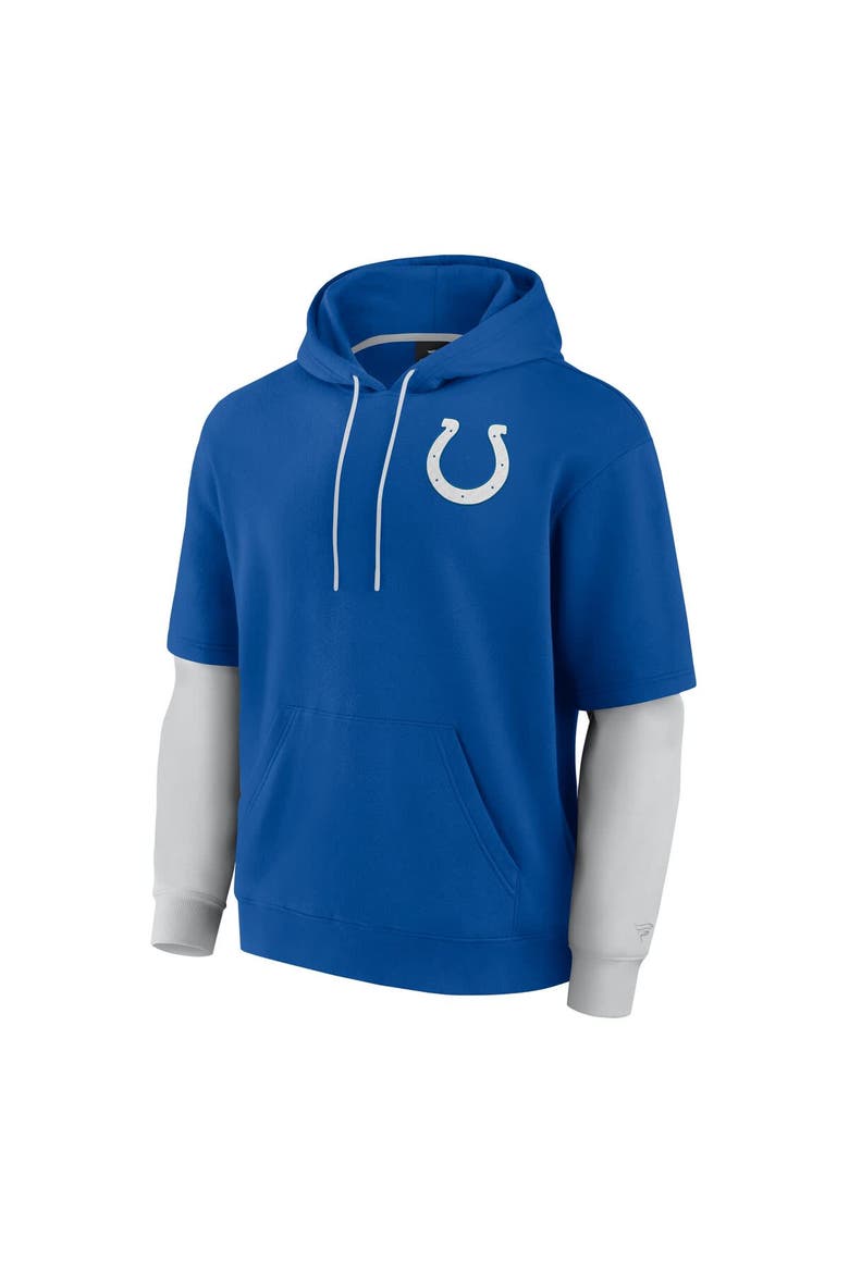 Unisex Fanatics  Royal Indianapolis Colts Sleek Elements Pullover Hoodie, Alternate, color, Royal