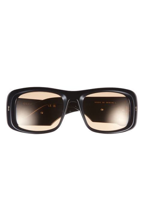 56mm Rectangular Sunglasses