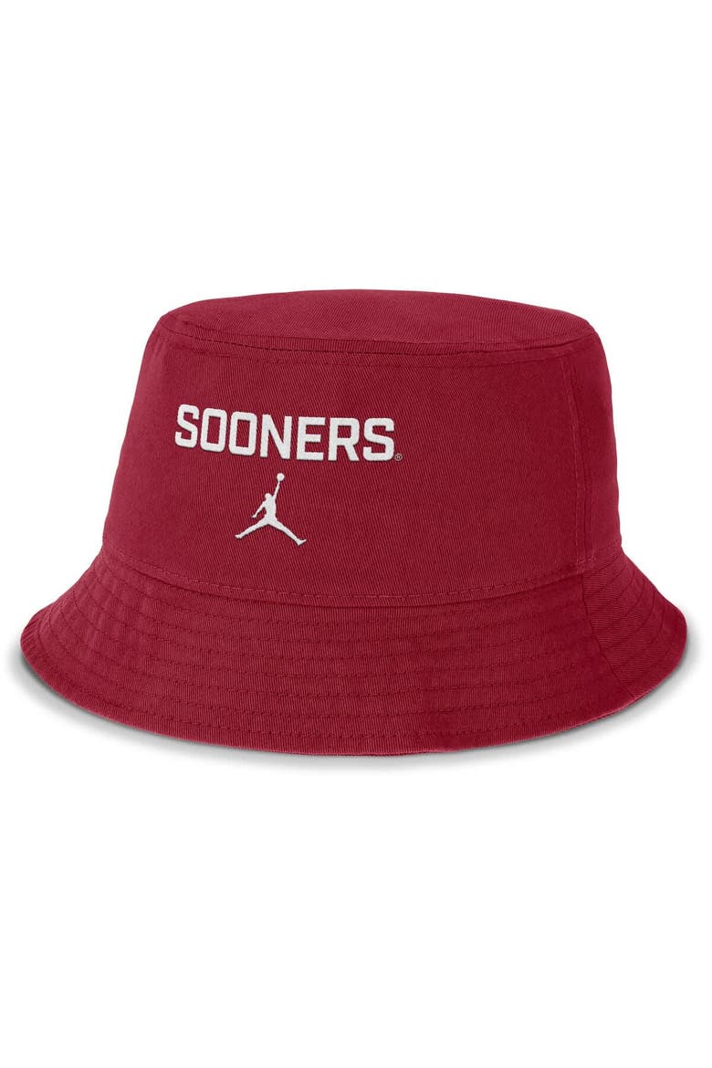 Men's Jordan Brand Crimson Oklahoma Sooners Apex Primetime Bucket Hat, Alternate, color, Crimson