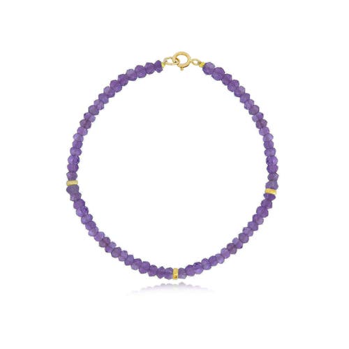 The Lovery Fine Jewelry Amethyst Bead Bracelet  product