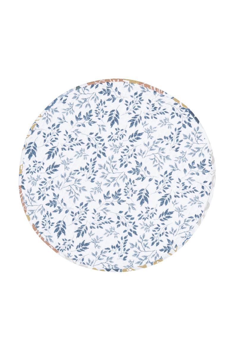 Delilah Round Placemats Set of 4, 17", Alternate, color, Orange