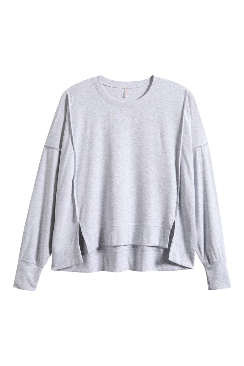 All My Love Long Sleeve Rib T-Shirt, Alternate, color, HEATHER GREY