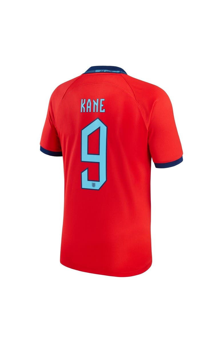 Nike Men's Nike Harry Kane Red England National Team 2022/23 Away Breathe Stadium Replica Player Jersey, Alternate, color, 
