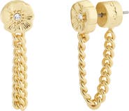 COACH Tea Rose Front/Back Earrings