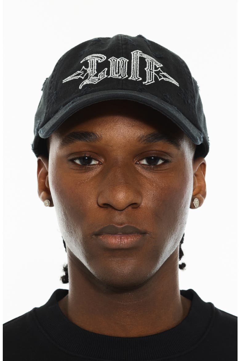 Logo Dad Baseball Cap, Main, color, BLACK